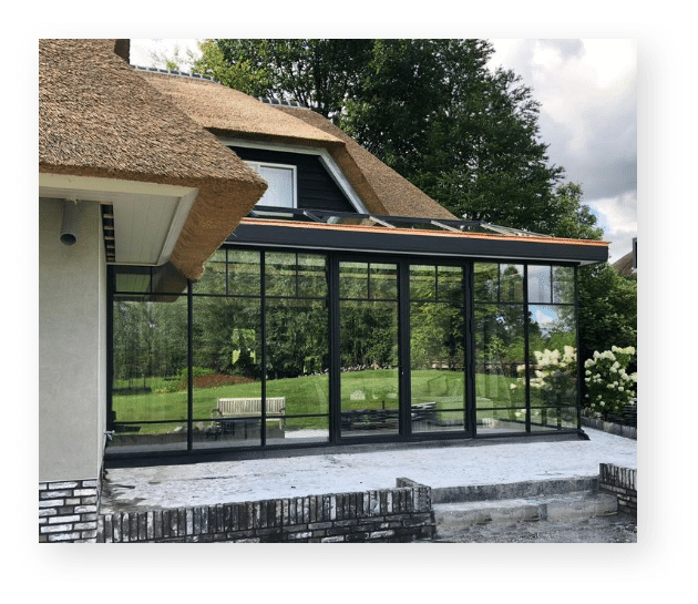 aluminium Serre zadeldak steellook