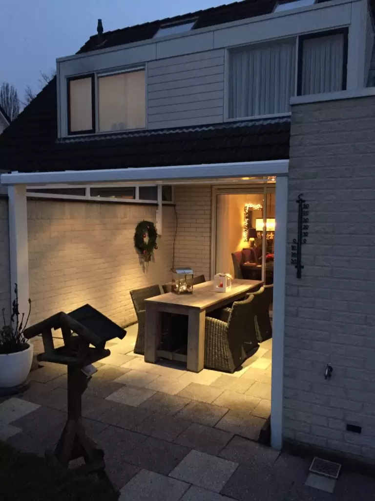 Terrasoverkapping wit