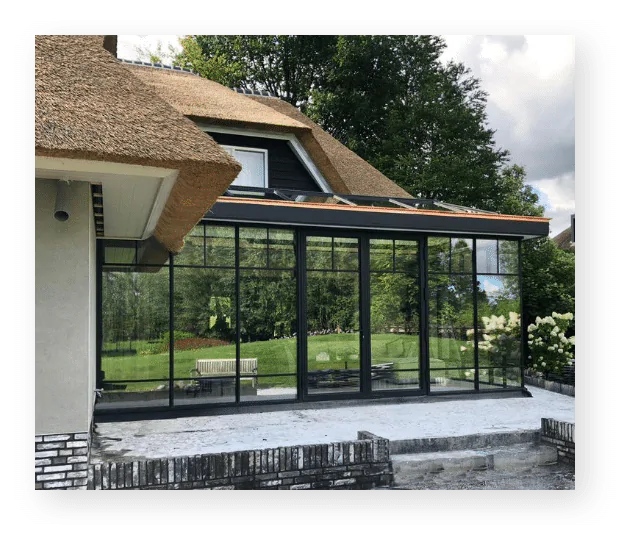 aluminium Serre zadeldak steellook